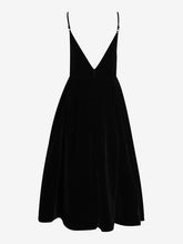 Velvet Dress V-Neck Spaghetti Straps V-Back Party Prom Midi Dresses